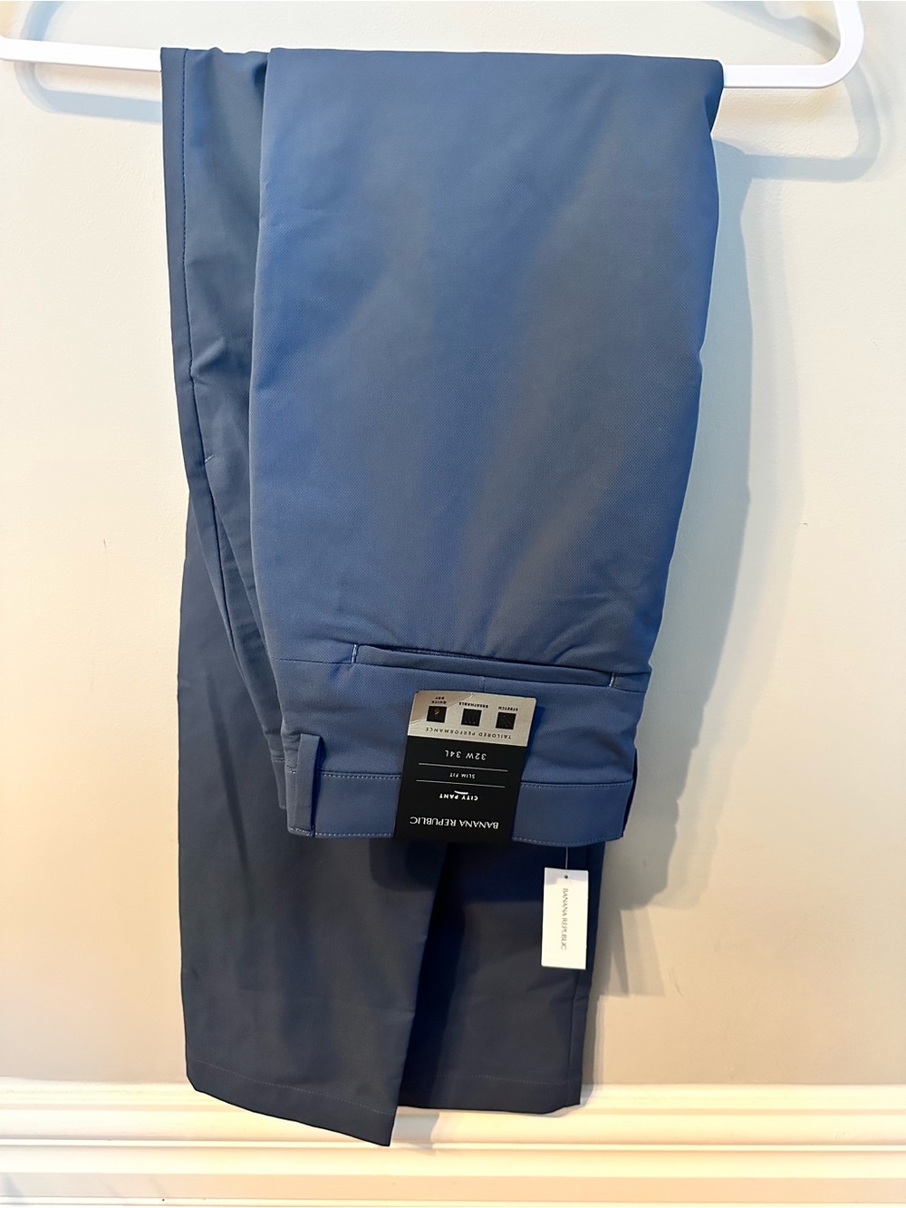Banana Republic Men's Slate Blue Stretch Dress Pants